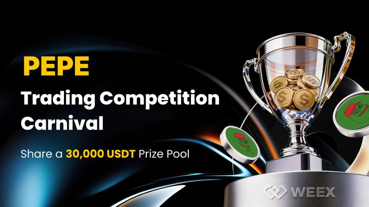 PEPE现货比赛在WEEX上：攀登PEPE排行榜并分享30,000 USDT