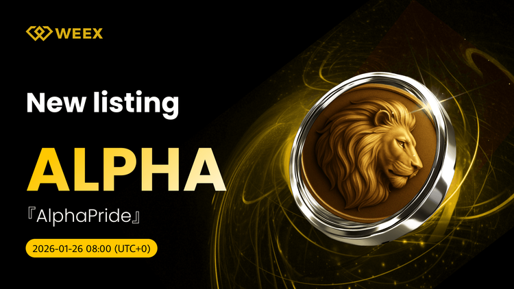 AlphaPride (ALPHA) 币在 WEEX 现货上市,交易对为 ALPHA USDT